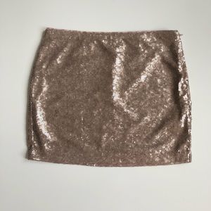 Gap Gold Sequin Skirt